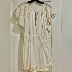 Free People white eyelet jumpsuit